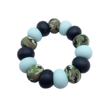 Blue Camo Teething Ring