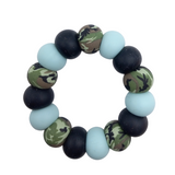 Blue Camo Teething Ring