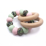 Pink Camo Rattle Ring