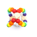 Triangle Orbit Teething Toy - Rainbow Over Clouds