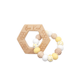 Bee Kind Hexagon Teether