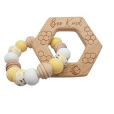 Bee Kind Hexagon Teether