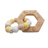 Bee Kind Hexagon Teether