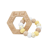 Bee Kind Hexagon Teether