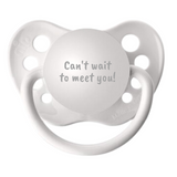 Can't wait to meet you! Baby Announcement Pacifier