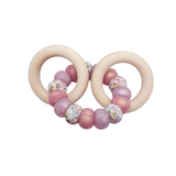 Shimmery Floral Rattle Ring