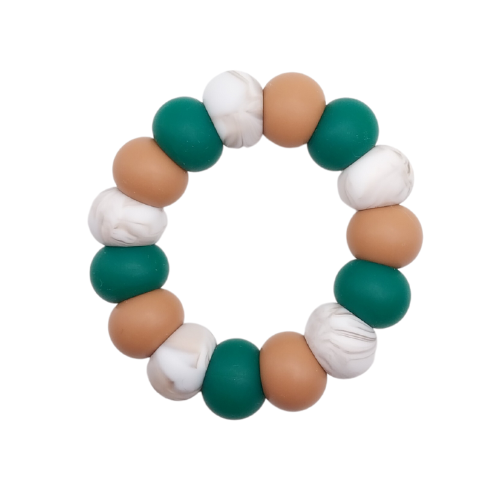 Green Coffee Cup Teething Ring