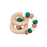Green Coffee Cup Rattle Ring