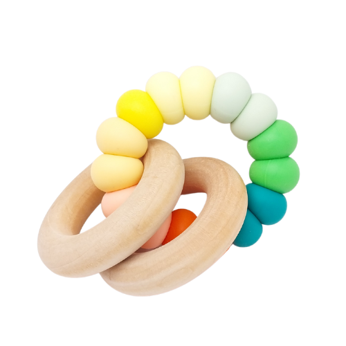 Orange, Yellow, Green Rattle Ring