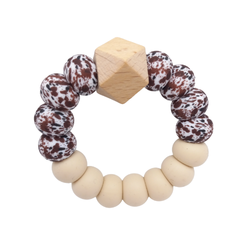 Brown Cow Teething Ring