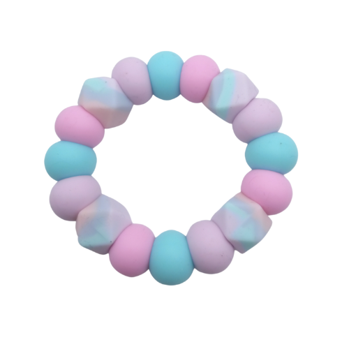 Cotton Candy Swirl Teething Ring