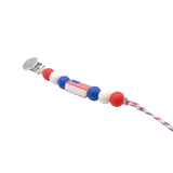 American Flag Pacifier Clip