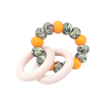 Orange Camo Rattle Ring