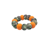 Orange Camo Teething Ring