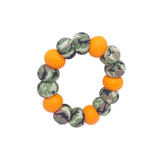 Orange Camo Teething Ring