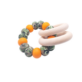 Orange Camo Rattle Ring