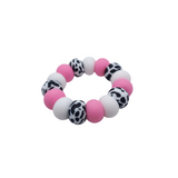Pink Cow Teething Ring