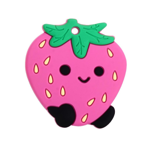 Happy Strawberry Pink Teether
