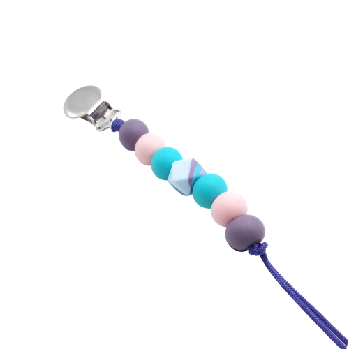 Unicorn Swirl Pacifier Clip