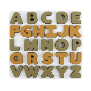 Silicone Alphabet Puzzle - Neutral 2