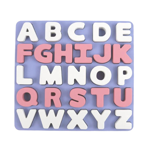 Silicone Alphabet Puzzle - Girls
