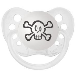 Skull Pacifier Clear