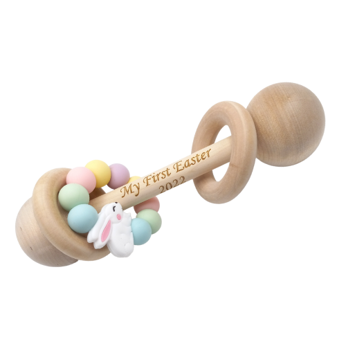 My First Easter 2023 Wooden Rattle