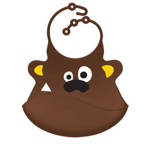 Brown Bear Silicone Bib