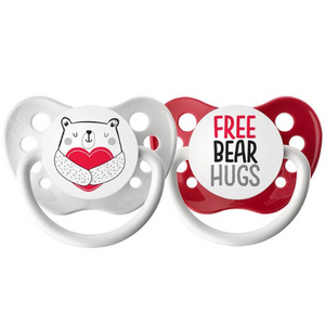 Free Bear Hugs Pacifier Set