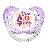 Born 2 $hop Pacifier Glitter Purple