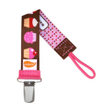 Cupcake Pacifier Clip