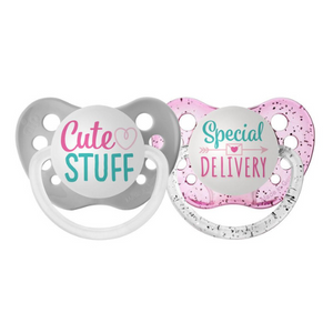 Cute Stuff & Special Delivery Pacifier Set