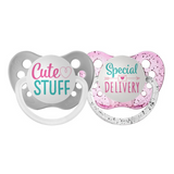 Cute Stuff & Special Delivery Pacifier Set