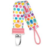 Heart Confetti Pacifier Clip