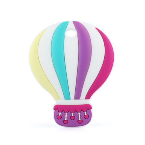 Violet Purple Hot Air Balloon Silicone Teether