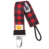 Hunter Plaid Pacifier Clip