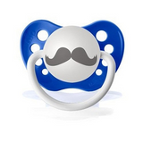 Mustache Pacifier Black