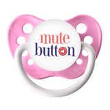 Mute Button Pacifier Pink