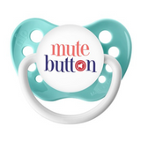Mute Button Pacifier Ocean Green