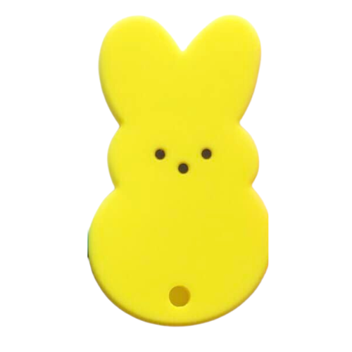 Neon Bunny Silicone Teether