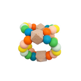 Triangle Orbit Teething Toy - Orange, Yellow and Greens