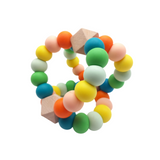 Triangle Orbit Teething Toy - Orange, Yellow and Greens