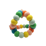 Triangle Orbit Teething Toy - Orange, Yellow and Greens