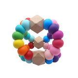 Triangle Orbit Teething Toy - Rainbow