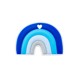 Blue Rainbow Silicone Teether