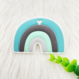 Mint Rainbow Silicone Teether