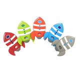 Rocketship Silicone Teether