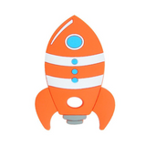 Rocketship Silicone Teether