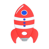 Rocketship Silicone Teether