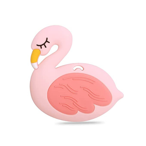 Pink Flamingo Silicone Teether